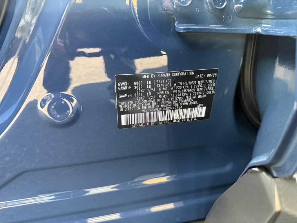 new 2025 Subaru Ascent car, priced at $43,196