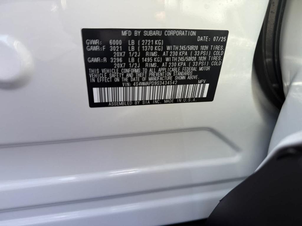 new 2025 Subaru Ascent car, priced at $50,726