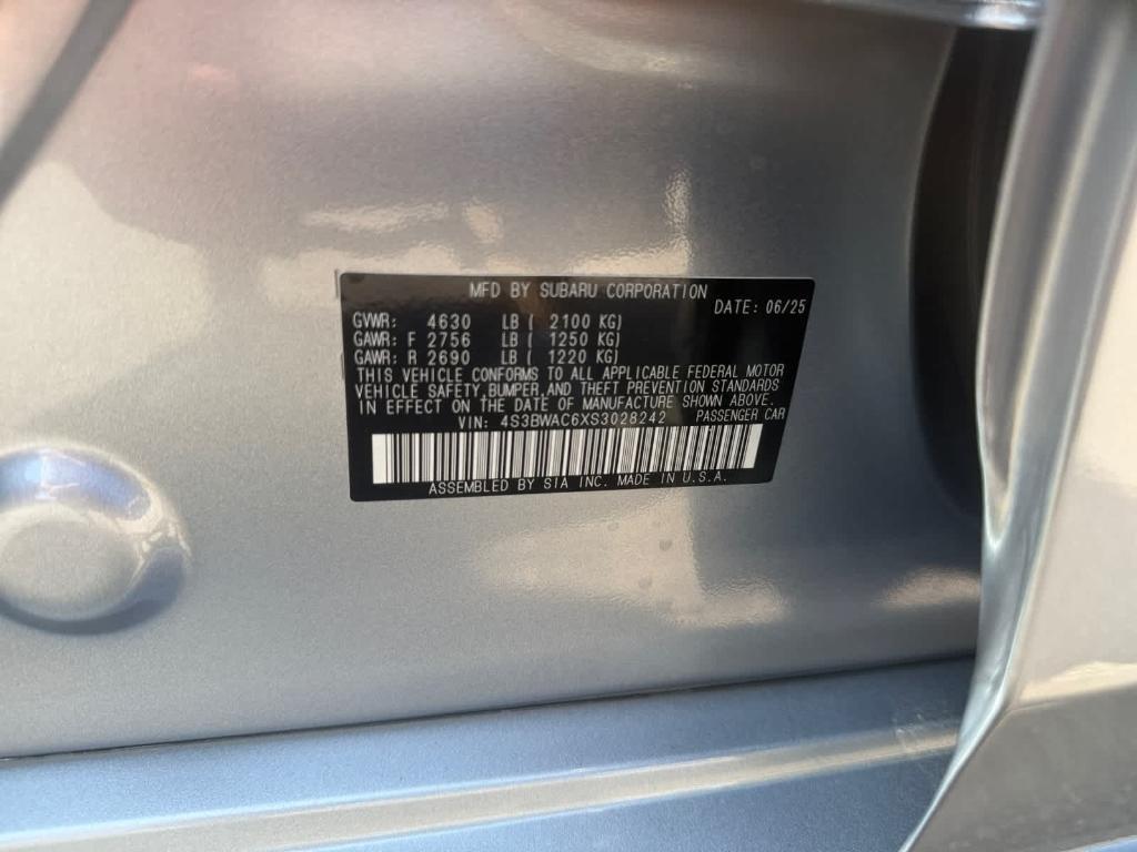 new 2025 Subaru Legacy car, priced at $29,609