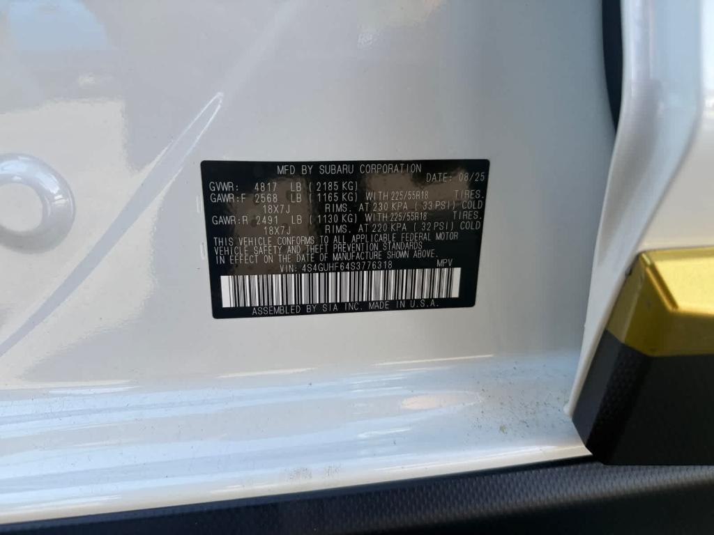 new 2025 Subaru Crosstrek car, priced at $32,783