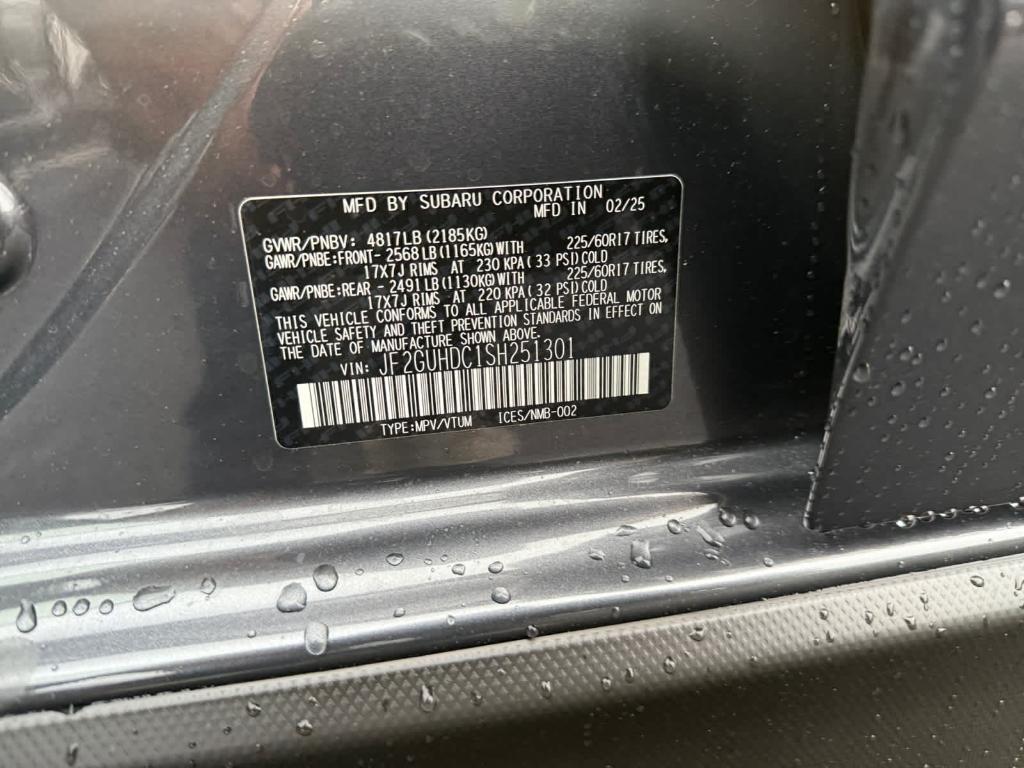 new 2025 Subaru Crosstrek car, priced at $30,596