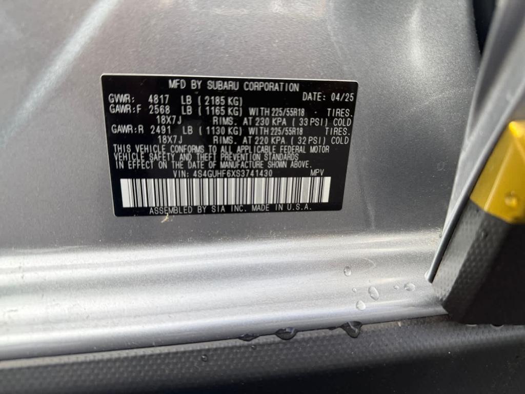 new 2025 Subaru Crosstrek car, priced at $31,862
