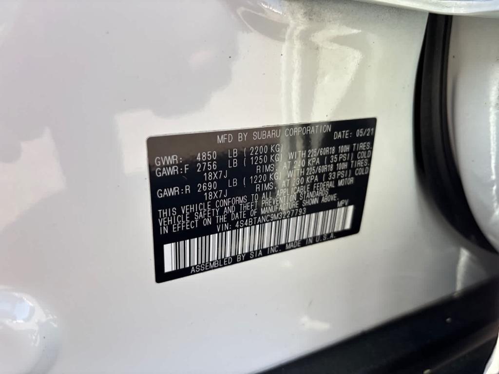 used 2021 Subaru Outback car, priced at $27,995