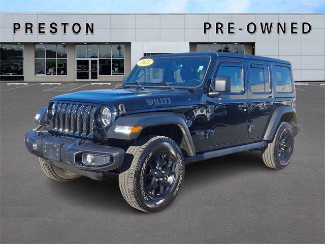 used 2021 Jeep Wrangler car, priced at $33,500