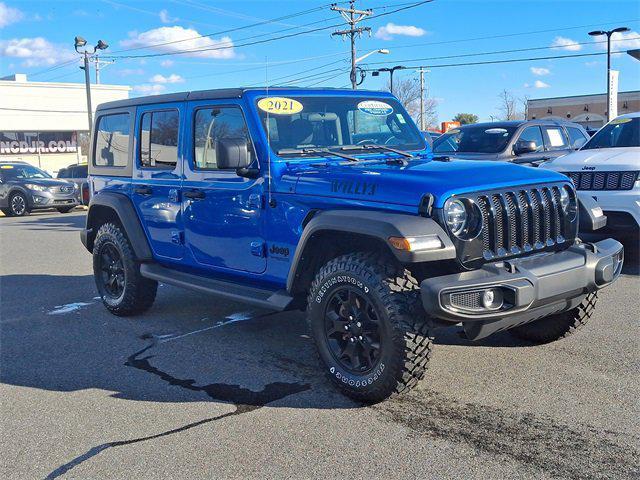 used 2021 Jeep Wrangler car, priced at $34,500