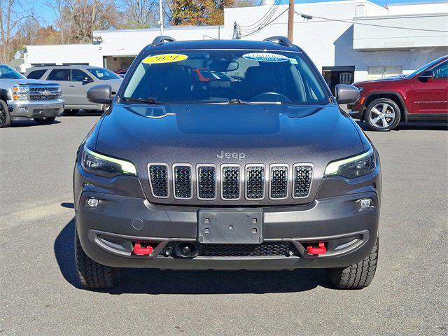 used 2021 Jeep Cherokee car, priced at $27,000