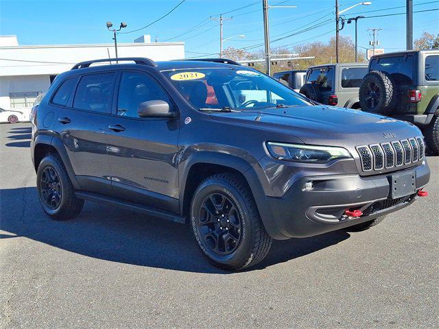 used 2021 Jeep Cherokee car, priced at $27,000