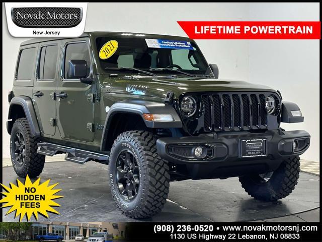 used 2021 Jeep Wrangler car, priced at $35,999