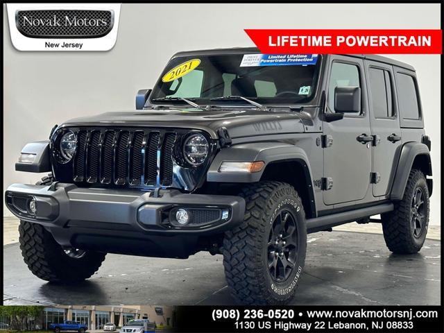 used 2021 Jeep Wrangler car, priced at $34,588