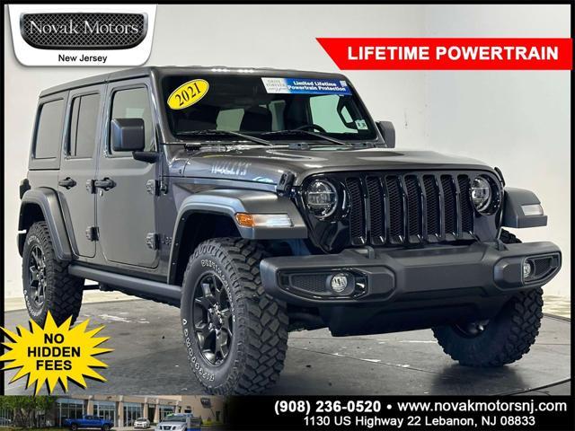 used 2021 Jeep Wrangler car, priced at $34,999