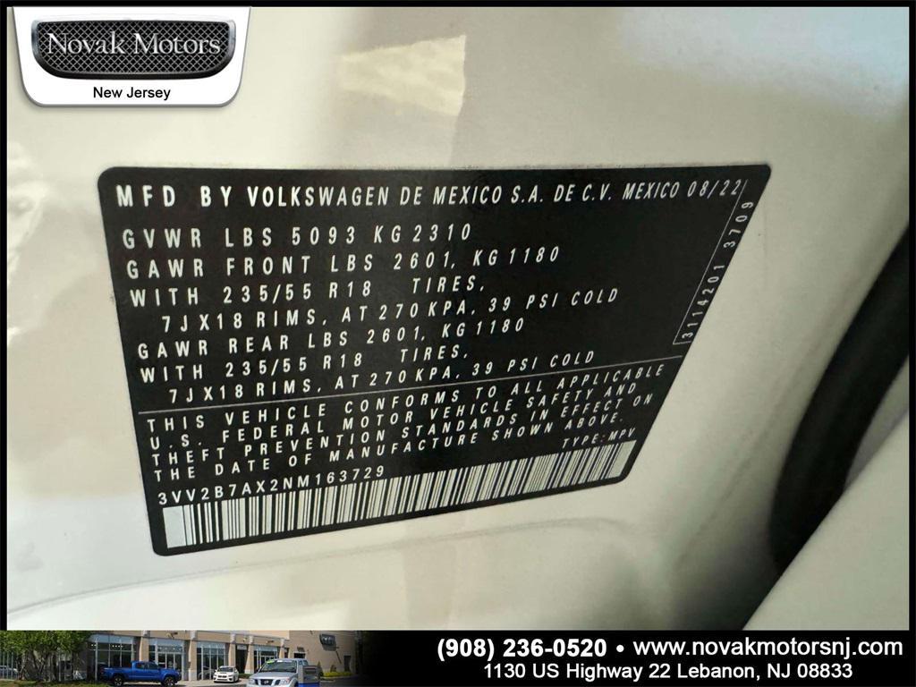 used 2022 Volkswagen Tiguan car, priced at $25,799