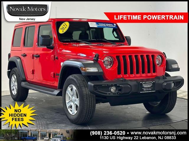 used 2021 Jeep Wrangler Unlimited car, priced at $30,458