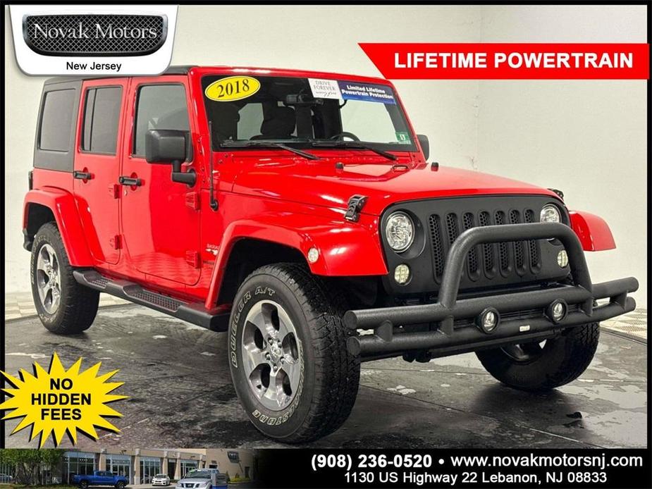 used 2018 Jeep Wrangler JK Unlimited car, priced at $24,698