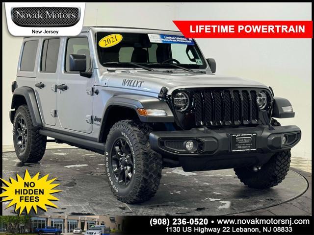 used 2021 Jeep Wrangler car, priced at $33,499