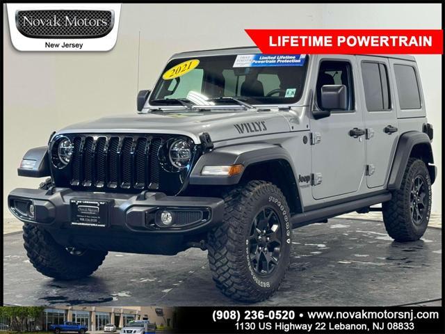 used 2021 Jeep Wrangler car, priced at $33,499