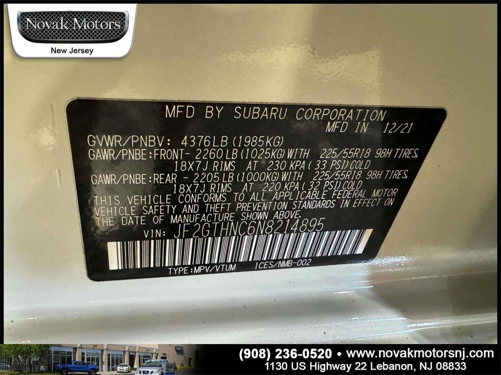 used 2022 Subaru Crosstrek car, priced at $28,458