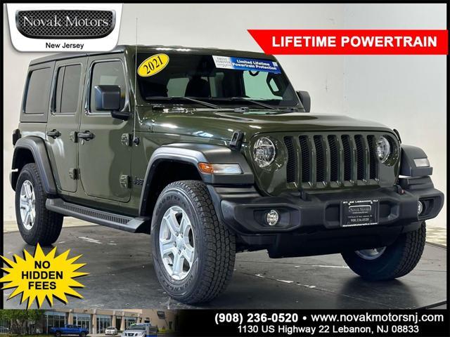 used 2021 Jeep Wrangler Unlimited car, priced at $33,499