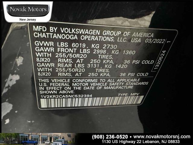 used 2022 Volkswagen Atlas car, priced at $33,599