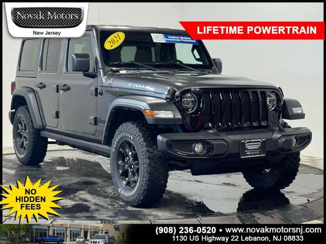 used 2021 Jeep Wrangler car, priced at $27,299