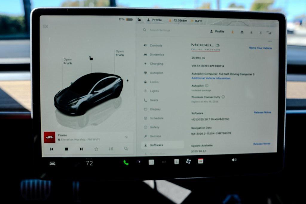 used 2023 Tesla Model 3 car, priced at $32,899