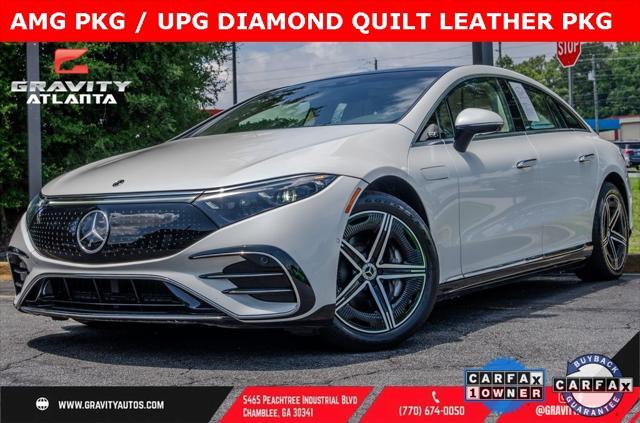 used 2022 Mercedes-Benz EQS 580 car, priced at $49,990