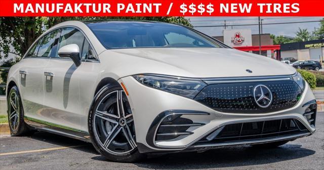 used 2022 Mercedes-Benz EQS 580 car, priced at $49,990