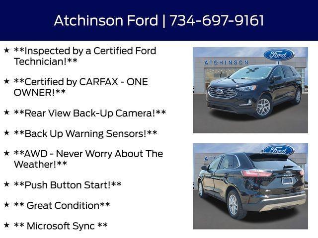 used 2022 Ford Edge car, priced at $22,500