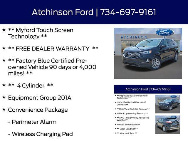 used 2022 Ford Edge car, priced at $22,500
