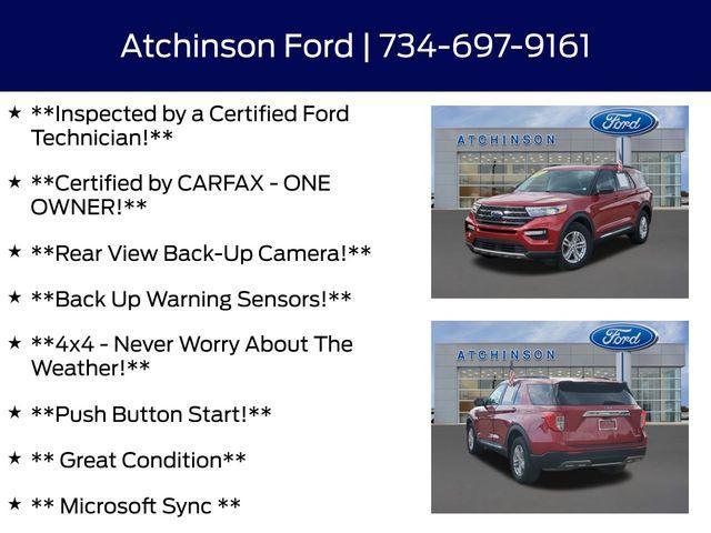 used 2022 Ford Explorer car, priced at $28,500