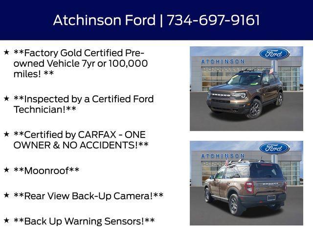 used 2022 Ford Bronco Sport car, priced at $27,500