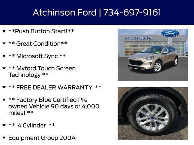 used 2020 Ford Escape car, priced at $17,000