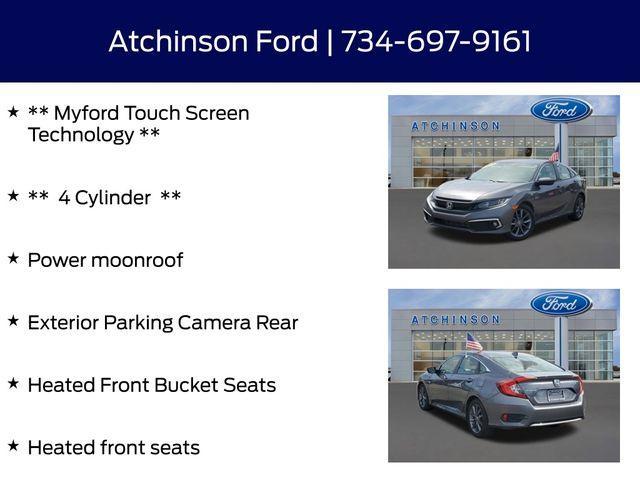 used 2019 Honda Civic car, priced at $15,500