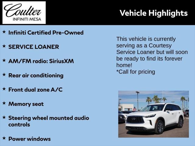 used 2025 INFINITI QX60 car, priced at $43,881
