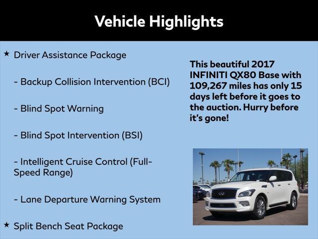 used 2017 INFINITI QX80 car, priced at $18,000