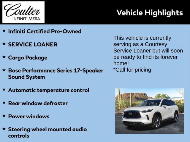 used 2025 INFINITI QX60 car, priced at $51,350
