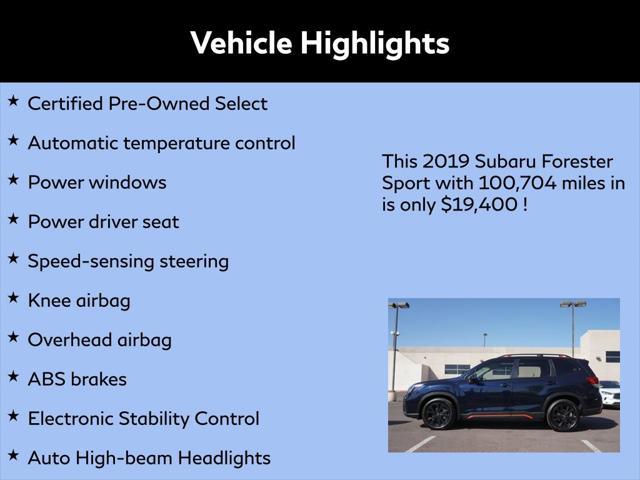 used 2019 Subaru Forester car, priced at $19,400