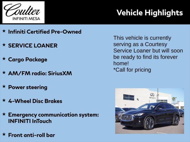 used 2025 INFINITI QX55 car, priced at $44,526