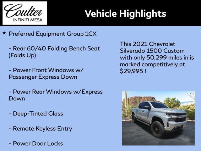 used 2021 Chevrolet Silverado 1500 car, priced at $29,995