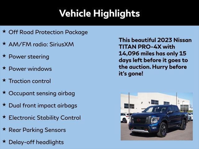 used 2023 Nissan Titan car, priced at $41,250