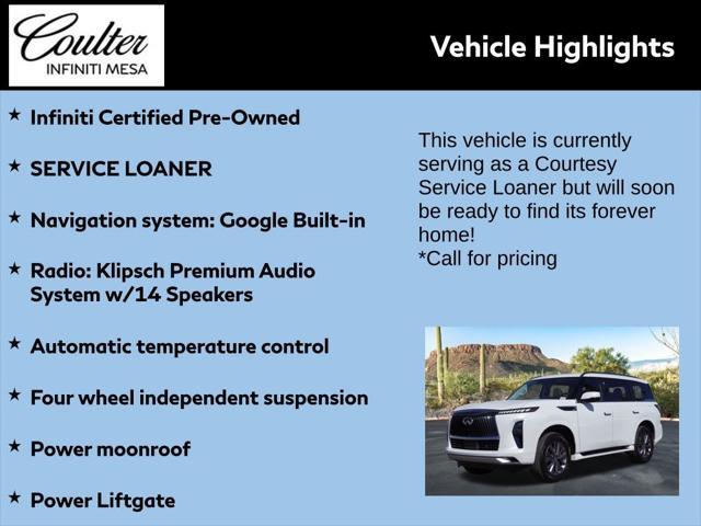 used 2025 INFINITI QX80 car, priced at $85,393