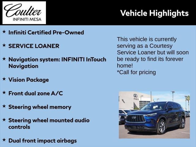 used 2025 INFINITI QX60 car, priced at $52,278