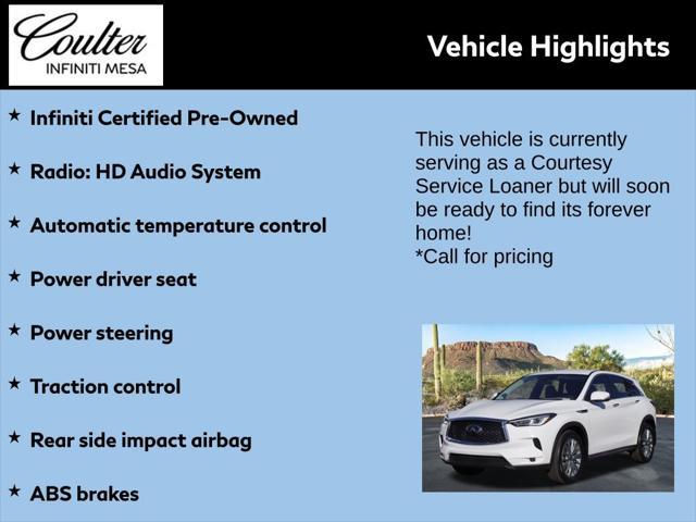 used 2025 INFINITI QX50 car, priced at $36,890