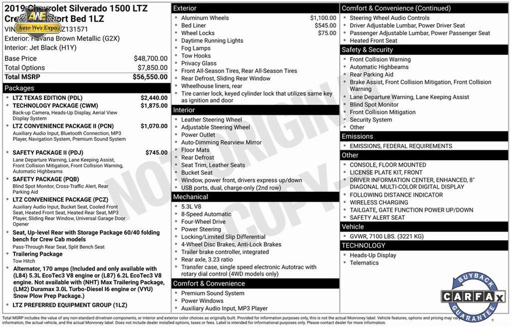 used 2019 Chevrolet Silverado 1500 car, priced at $27,988
