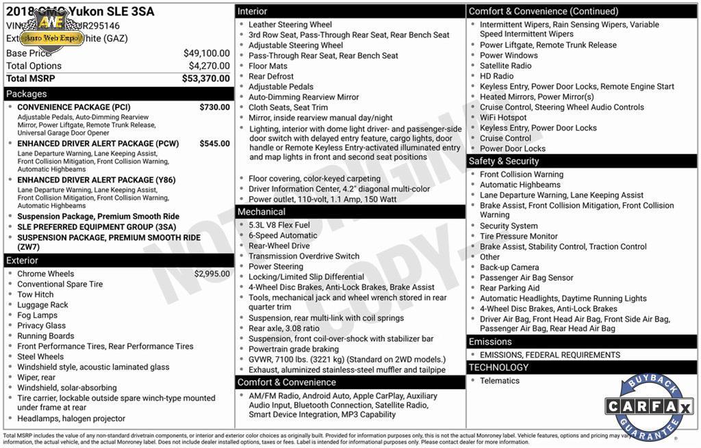 used 2018 GMC Yukon car, priced at $28,995