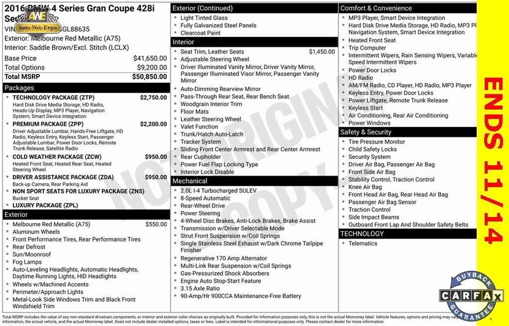 used 2016 BMW 428 Gran Coupe car, priced at $16,999
