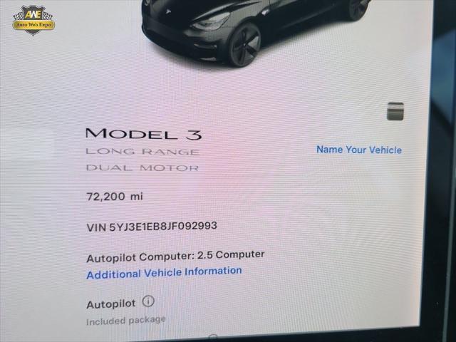 used 2018 Tesla Model 3 car, priced at $21,584