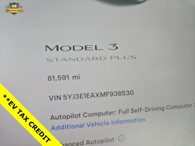 used 2021 Tesla Model 3 car, priced at $19,999