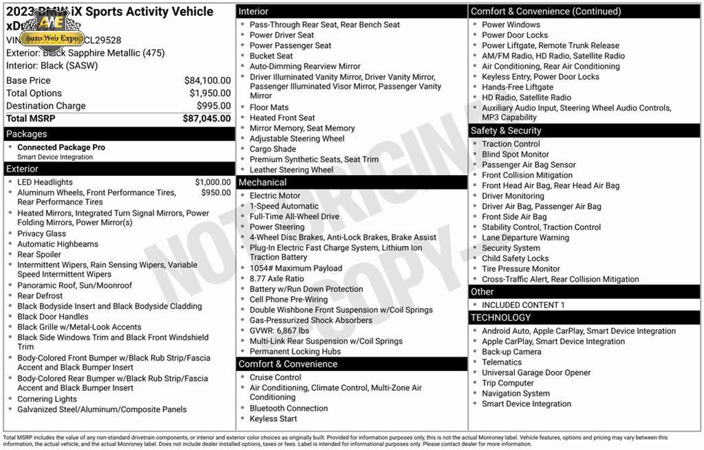 used 2023 BMW iX car, priced at $48,989