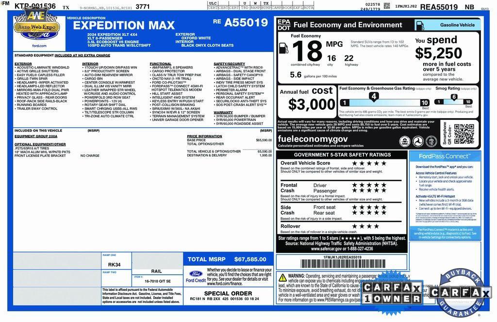 used 2024 Ford Expedition Max car, priced at $51,995