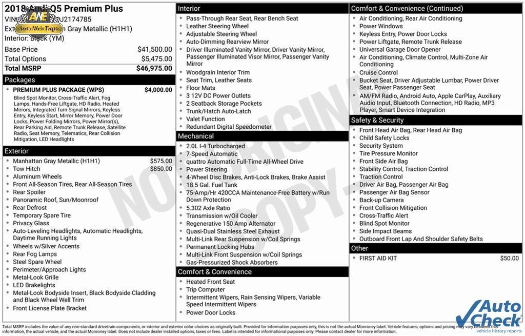 used 2018 Audi Q5 car, priced at $20,988